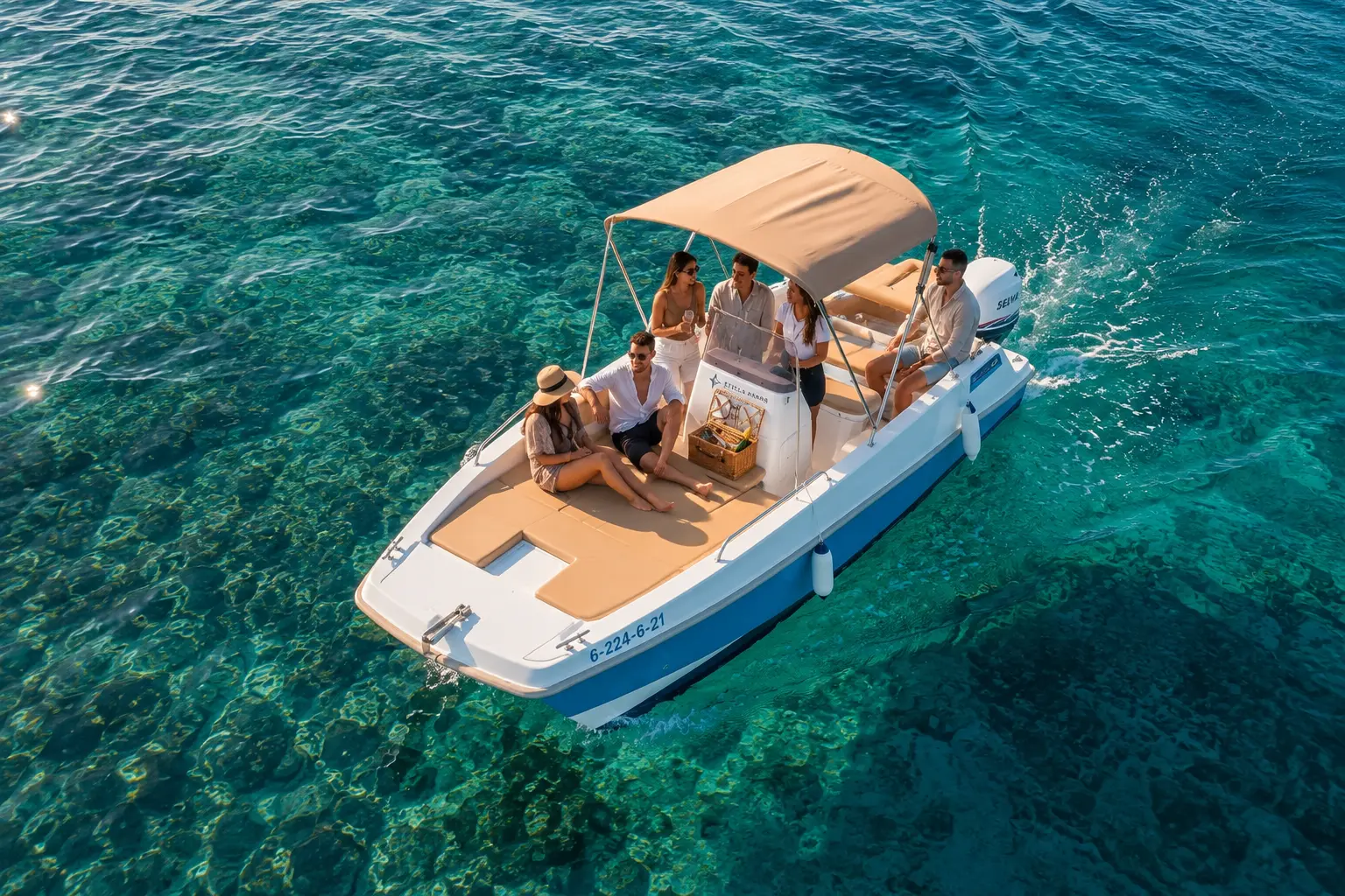 Catamarán 40cv